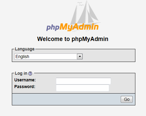 mamp phpmyadmin screen mamp phpmyadmin screen